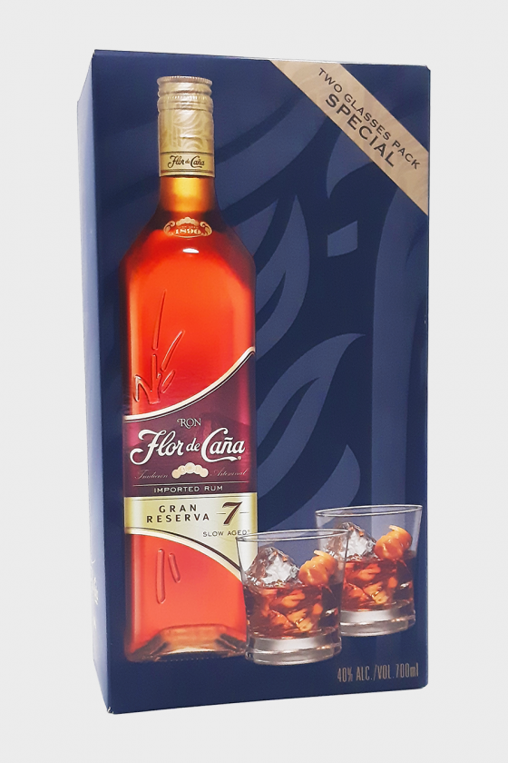 FLOR DE CANA 7 Ans Gran Reserva GiftPack 70cl