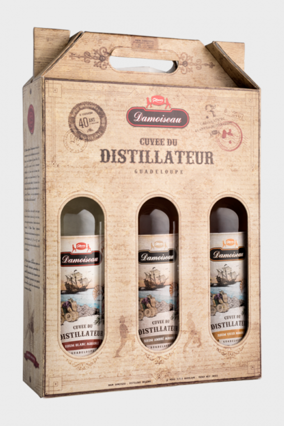 DAMOISEAU Coffret Distillateur 3x70cl