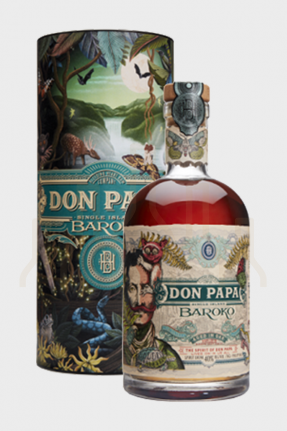 DON PAPA Coffret Baroko Hip Flask - Coffret Rhum vieux et arrangé de  Philippine - 40° 70cl - Duchateau Spiritueux