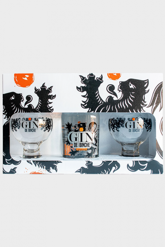 Gin de Binche Giftbox 70cl / 2 verres